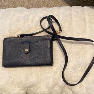 Navy Coach crossbody bag